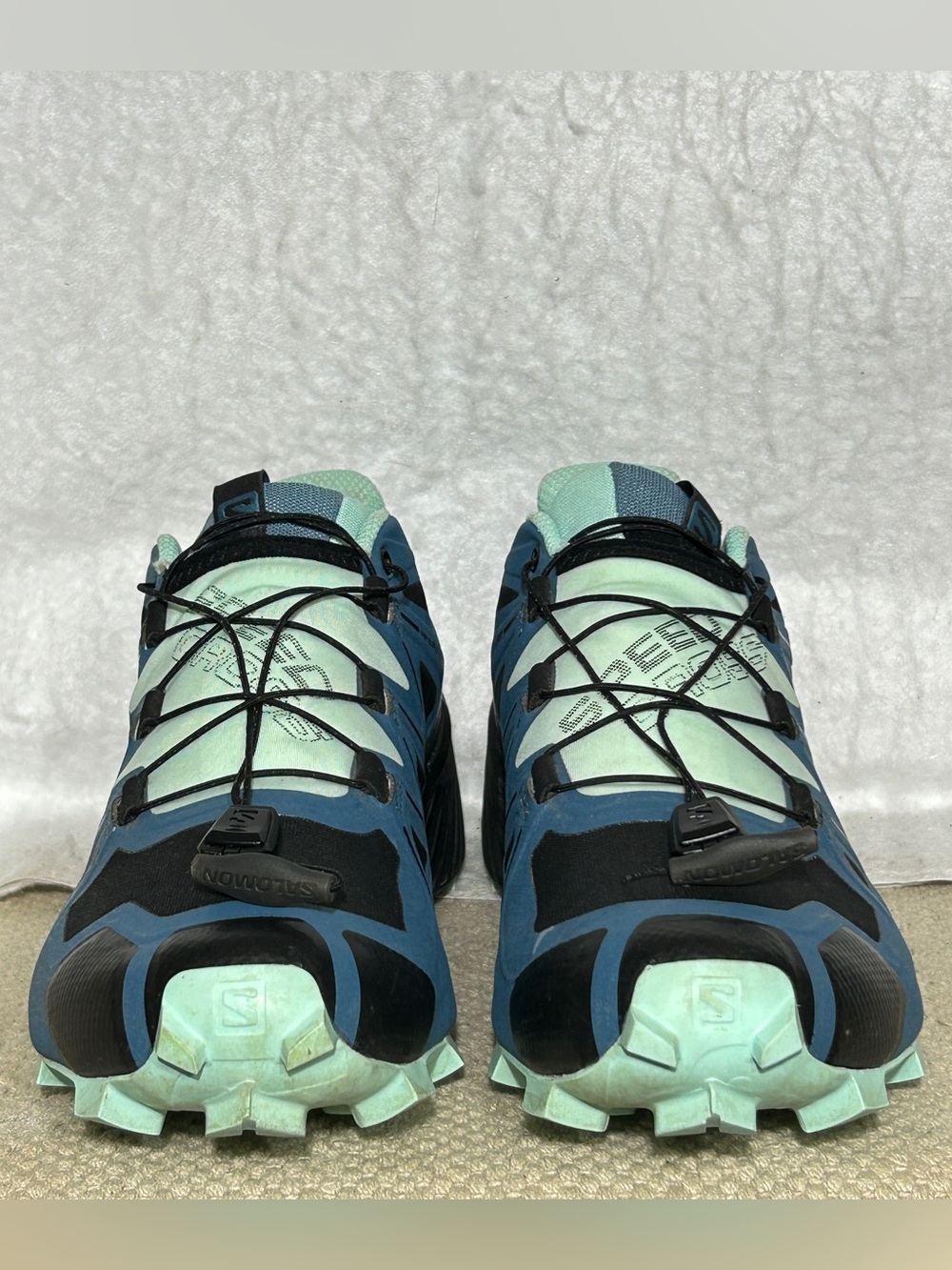 Salomon Womens Blue Speedcross 5 GTX Gortex Trail Running Sneakers Shoes SZ 7.5 - Picture 3 of 11